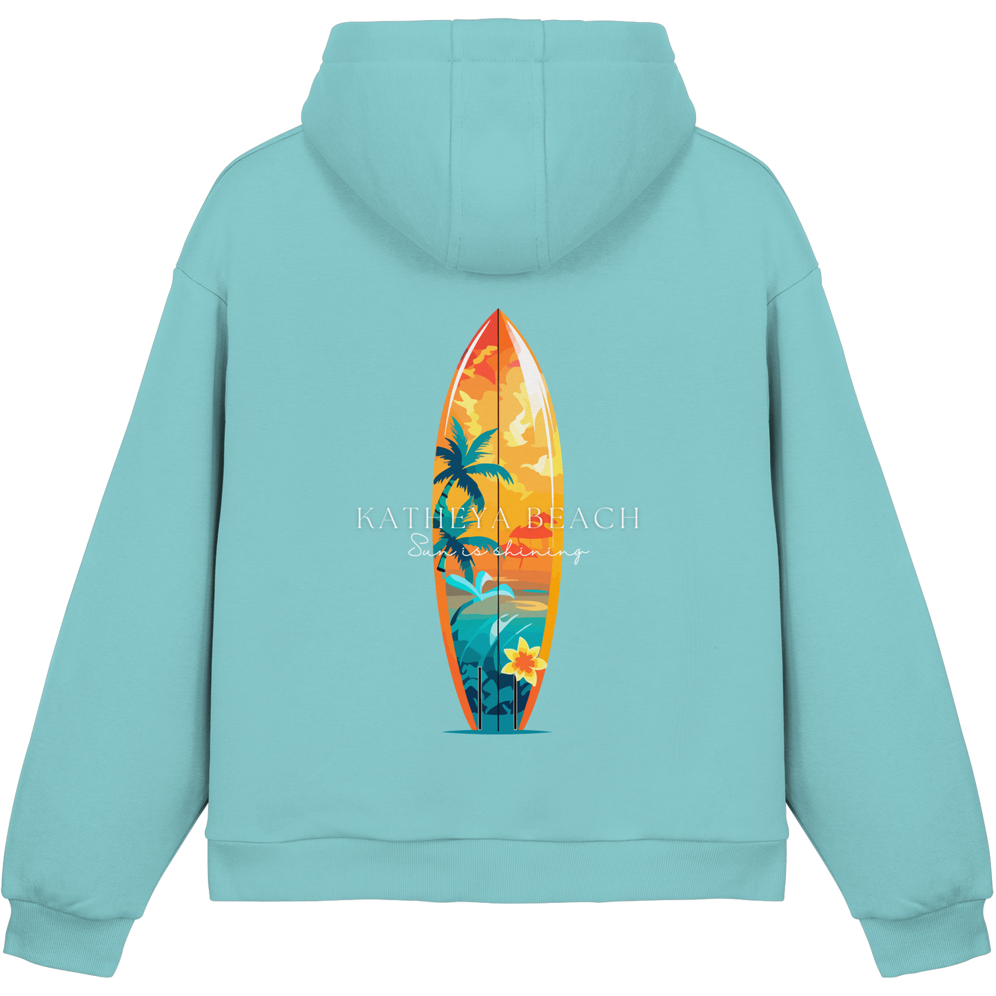 KATHEYA BEACH-Sun is shining Fluffy Box cut Hoodie - Fluffy Boxcut Hoodie