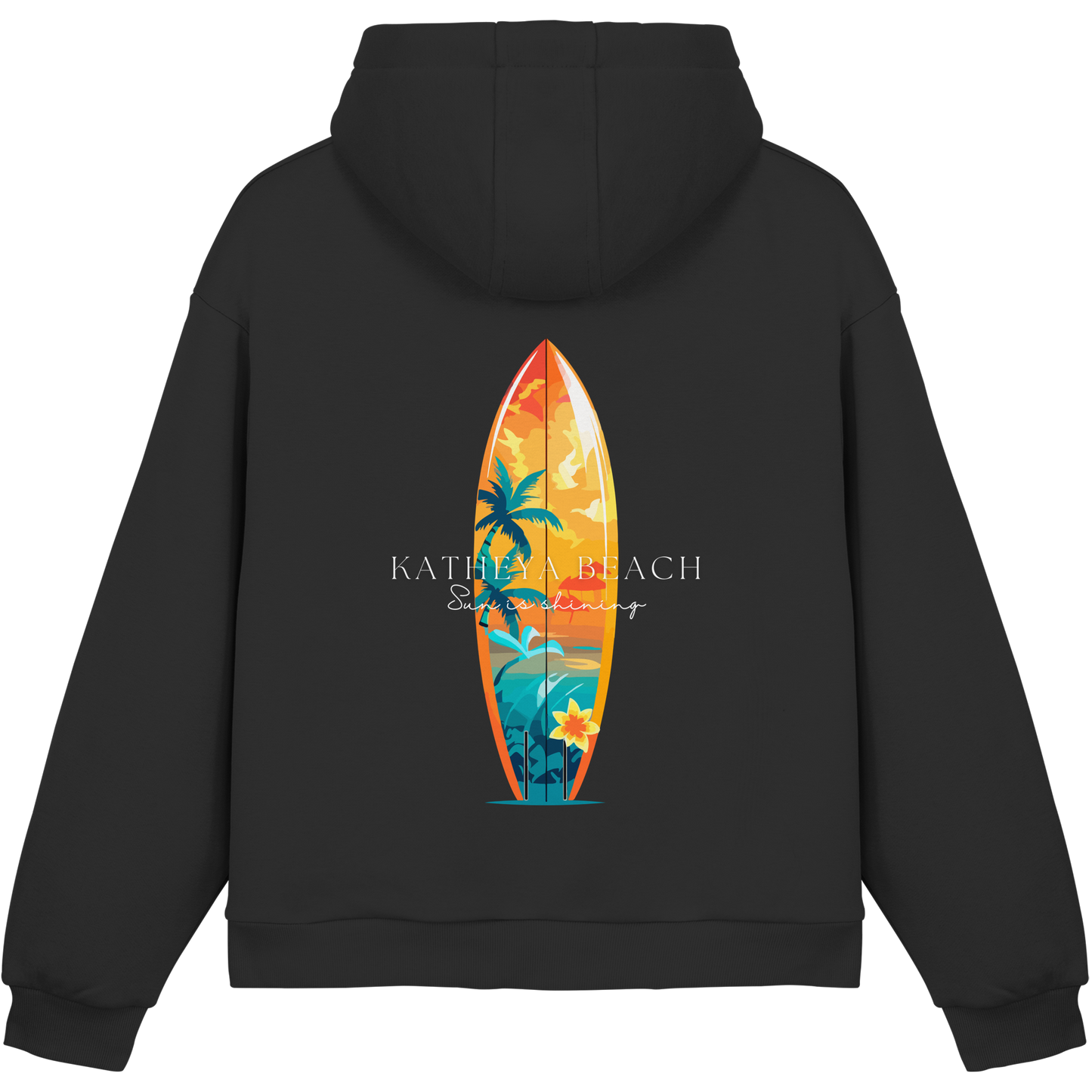 KATHEYA BEACH-Sun is shining Fluffy Box cut Hoodie - Fluffy Boxcut Hoodie