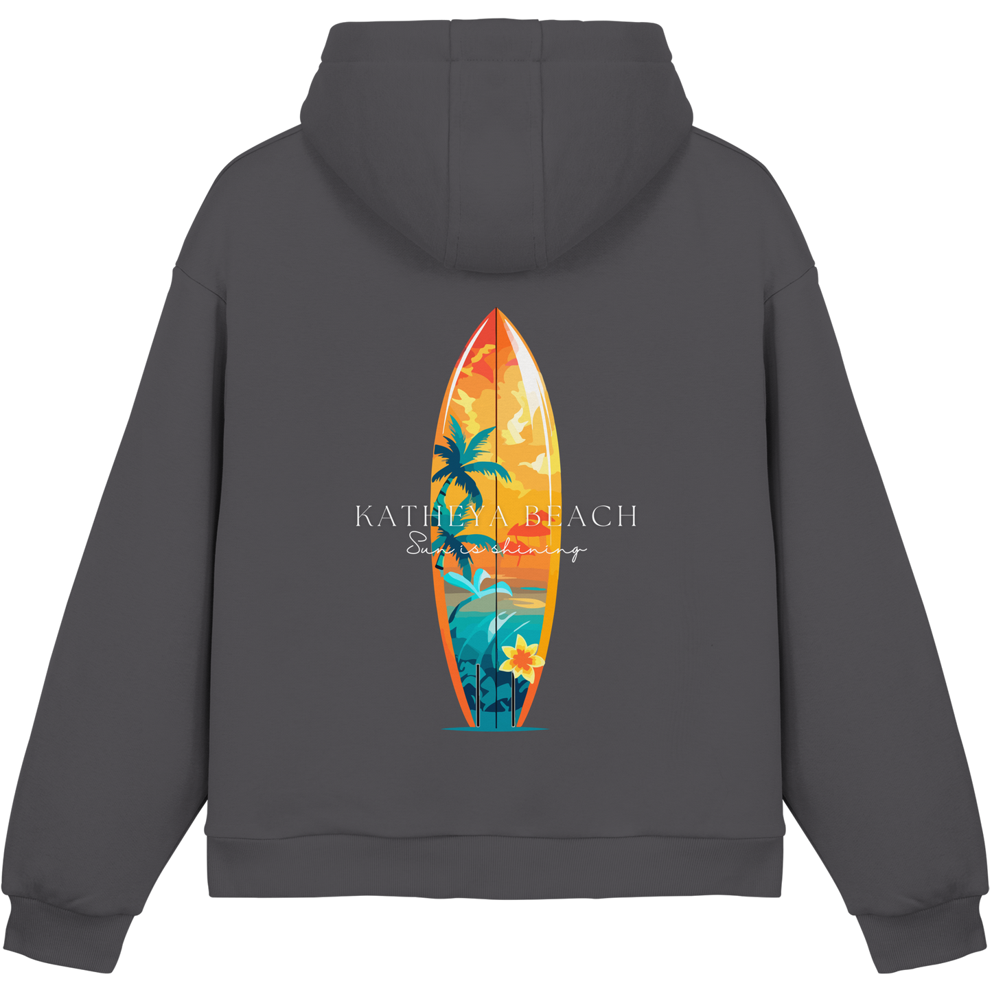 KATHEYA BEACH-Sun is shining Fluffy Box cut Hoodie - Fluffy Boxcut Hoodie