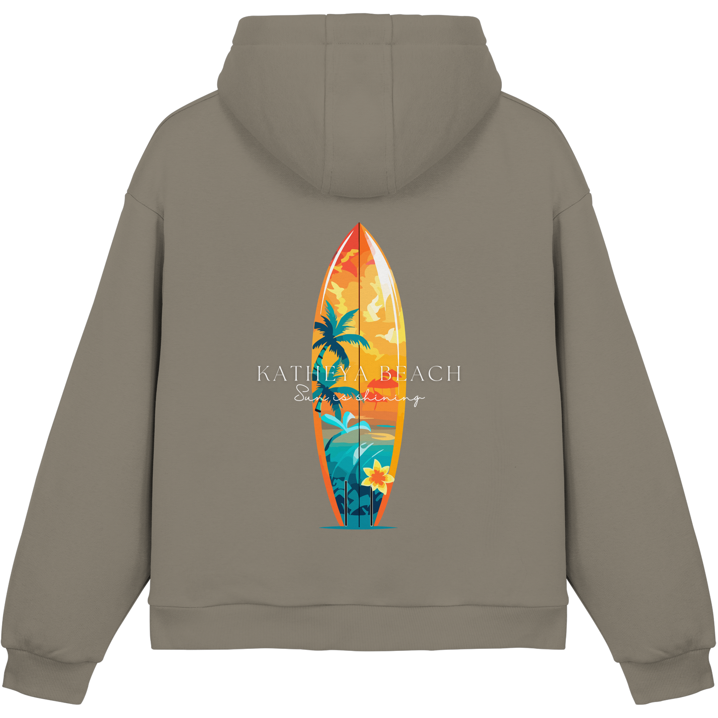 KATHEYA BEACH-Sun is shining Fluffy Box cut Hoodie - Fluffy Boxcut Hoodie