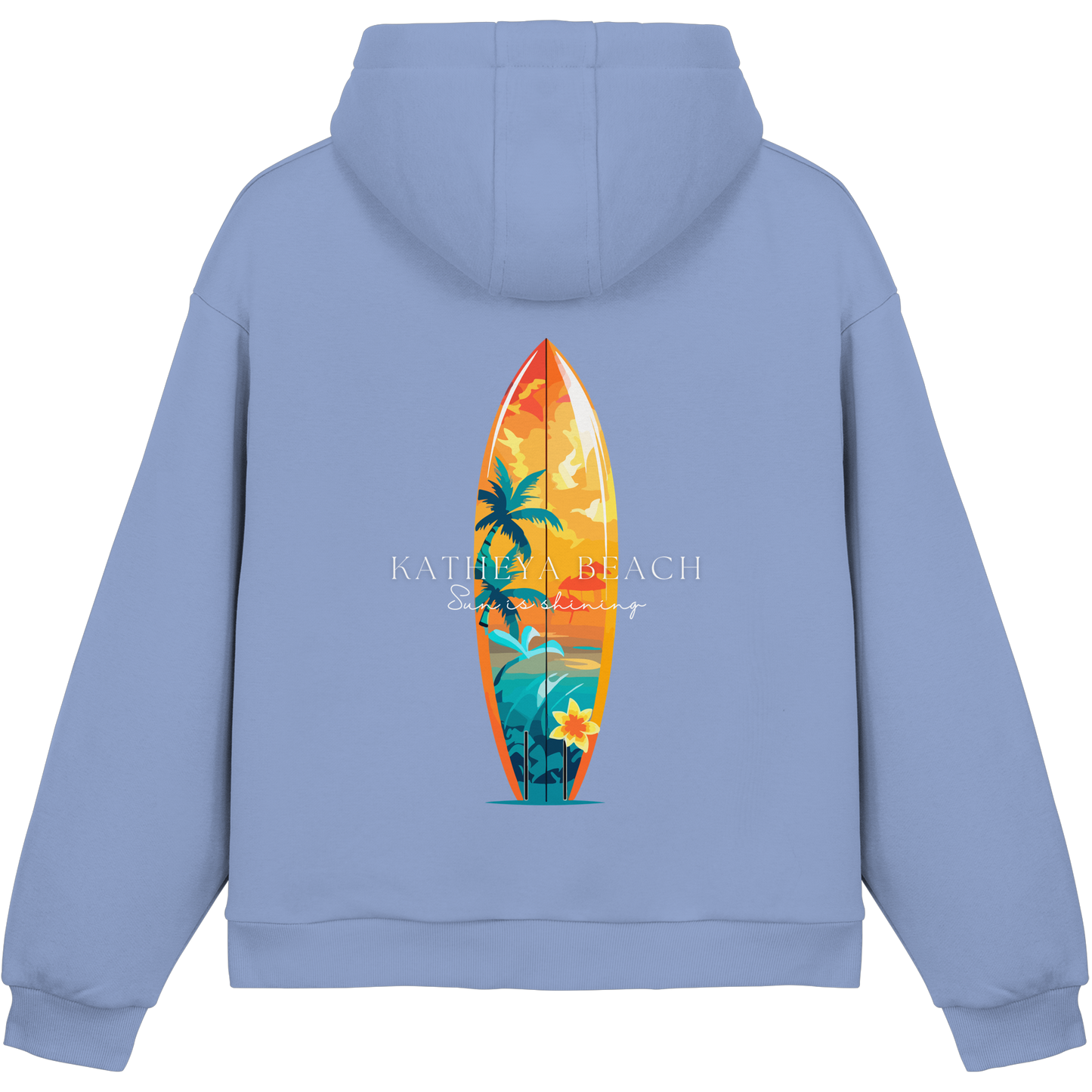 KATHEYA BEACH-Sun is shining Fluffy Box cut Hoodie - Fluffy Boxcut Hoodie