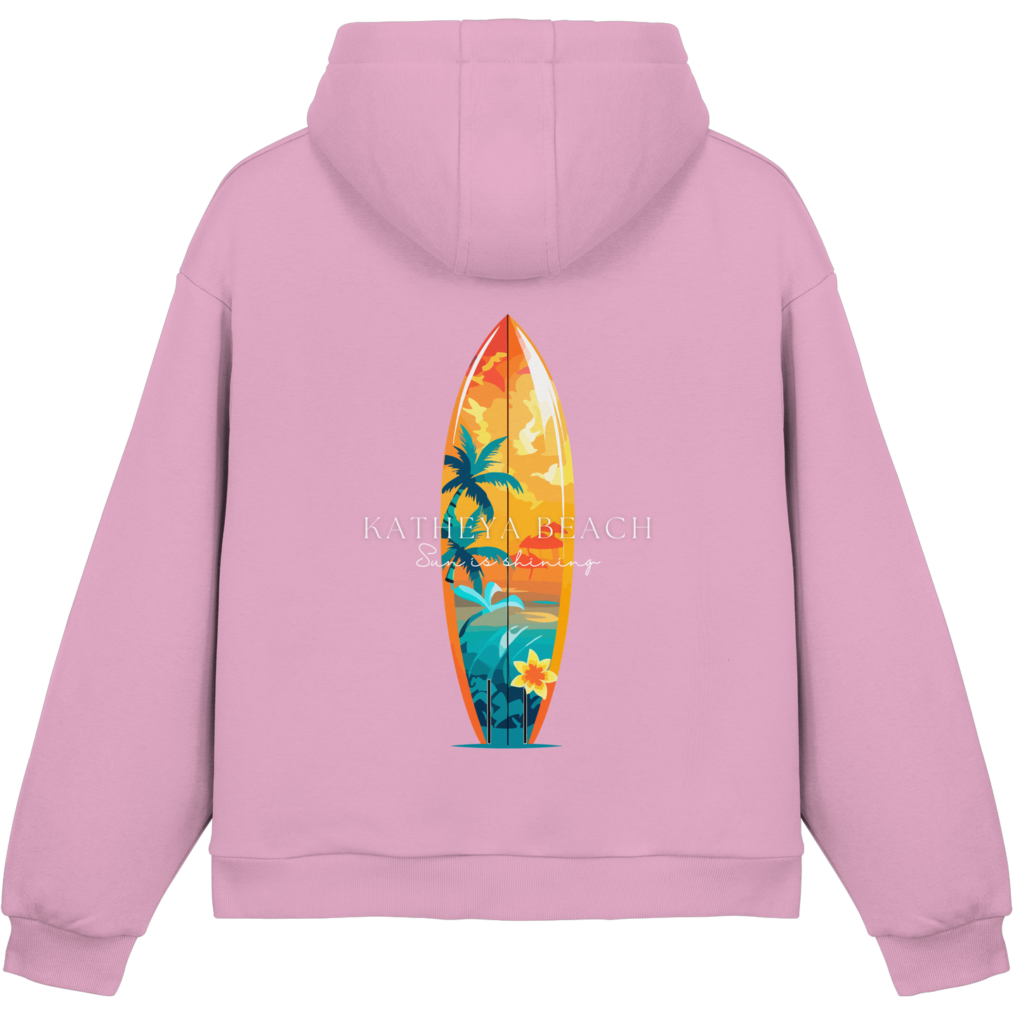 KATHEYA BEACH-Sun is shining Fluffy Box cut Hoodie - Fluffy Boxcut Hoodie