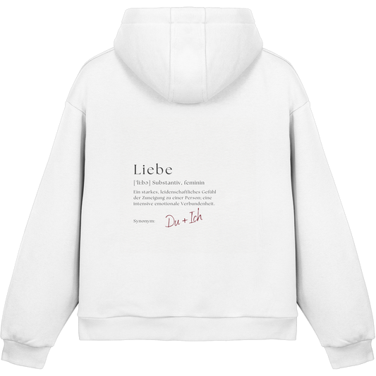 Liebe = Du+Ich - Fluffy Boxcut Hoodie