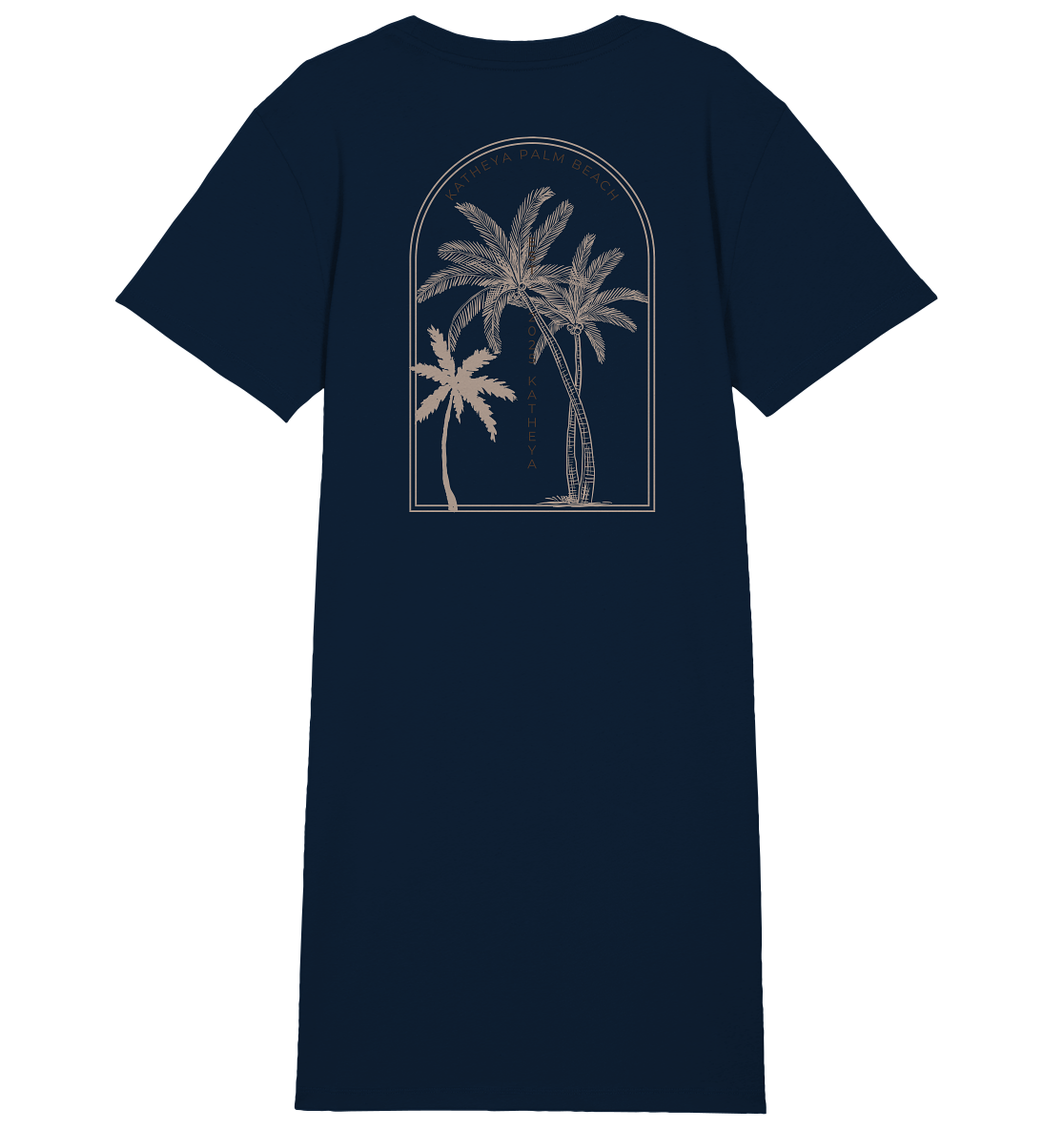 Katheya - Palm Bogen - Ladies Organic Shirt Dress