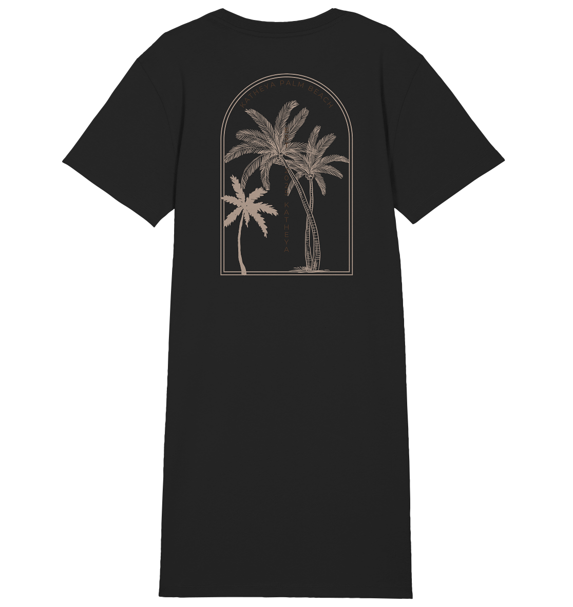 Katheya - Palm Bogen - Ladies Organic Shirt Dress