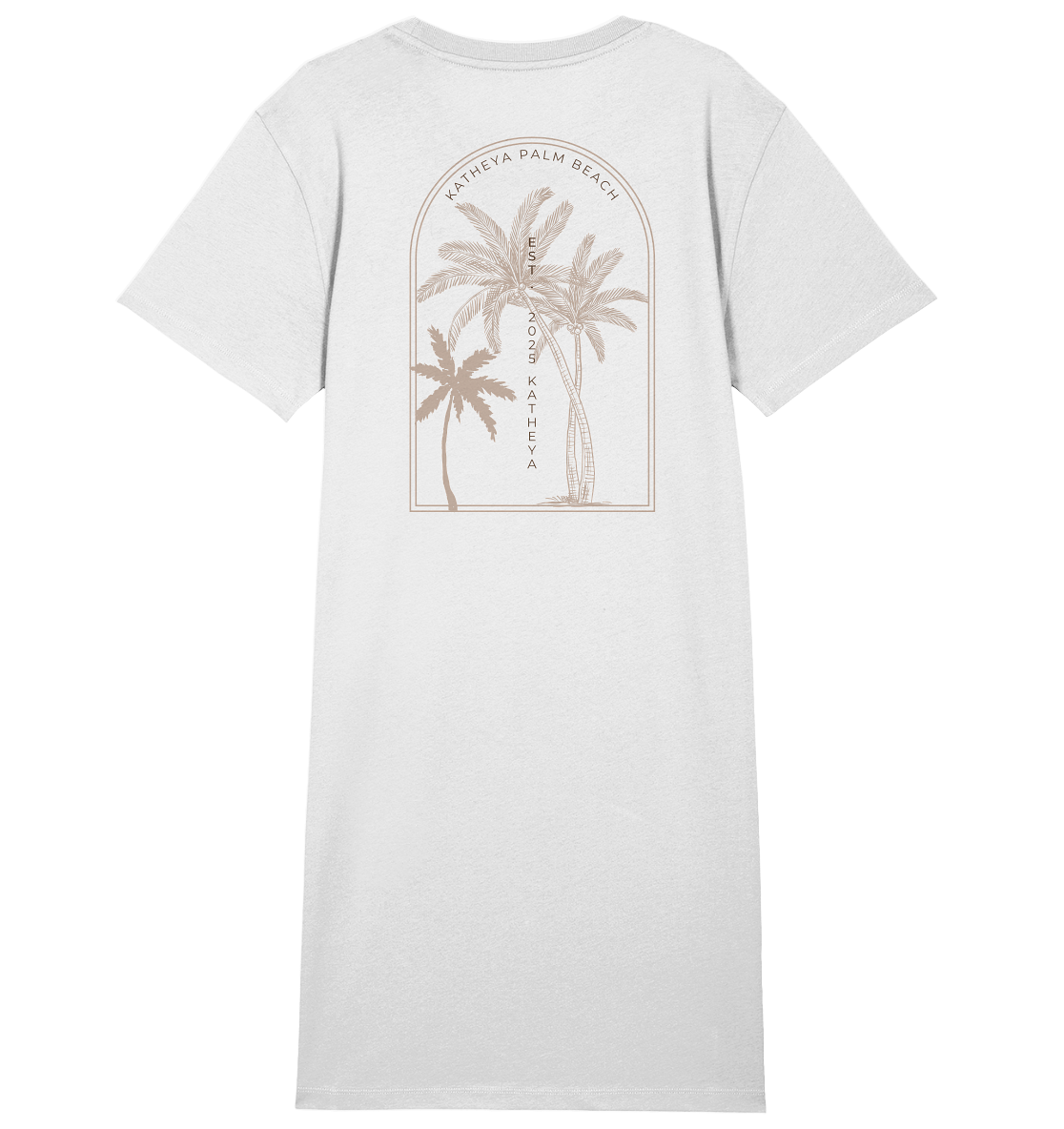 Katheya - Palm Bogen - Ladies Organic Shirt Dress
