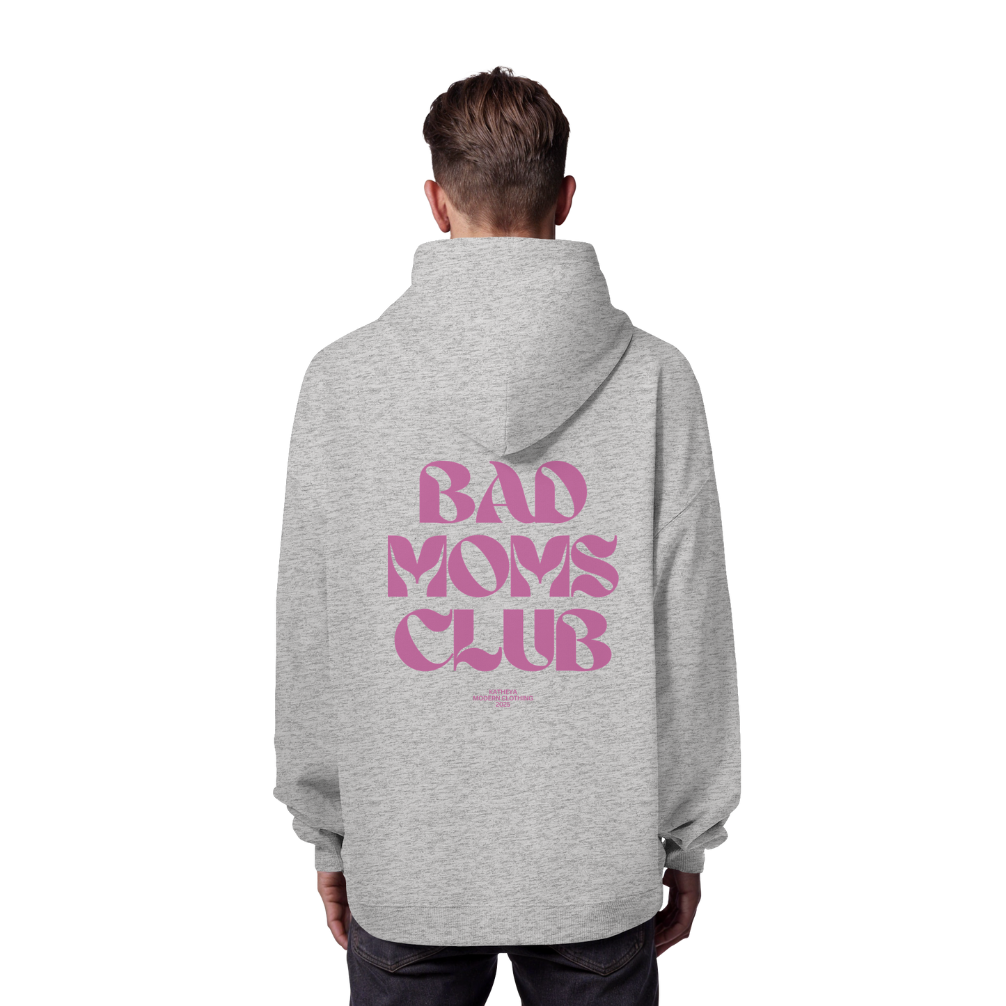 Bad Moms Club Dunkel Rosa - Organic Oversize Hoodie
