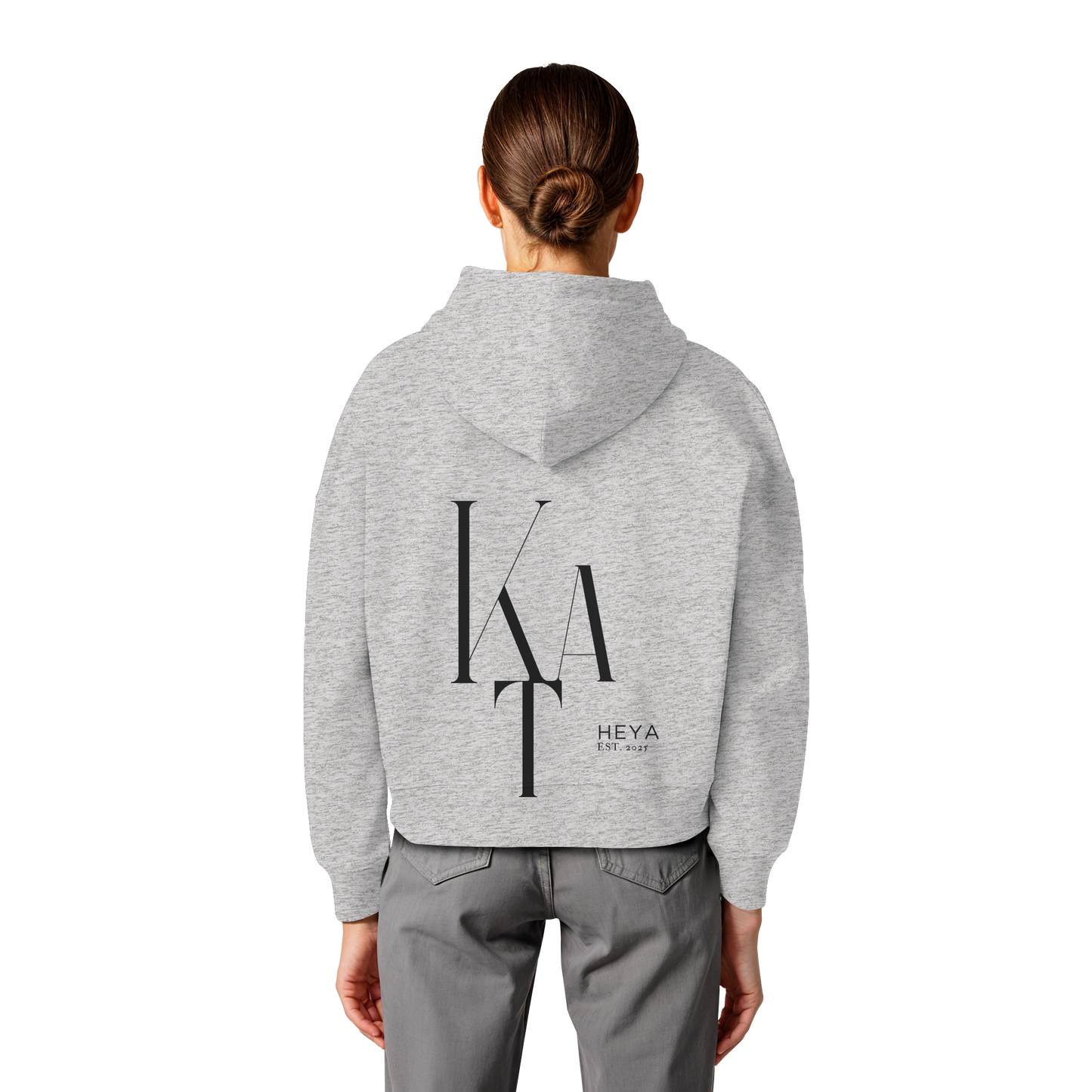 KTA heya- Est.2025 - Womens Organic Boxcut Hoodie