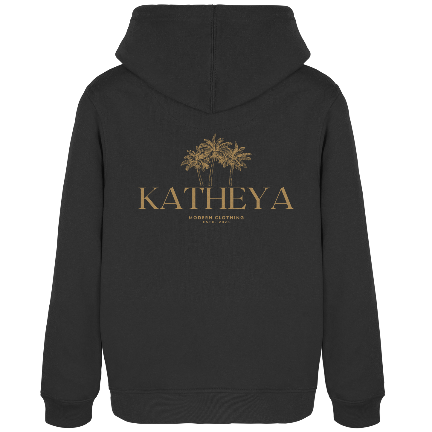KATHEYA - Gold Palm - Womens Organic Hoodie B&C