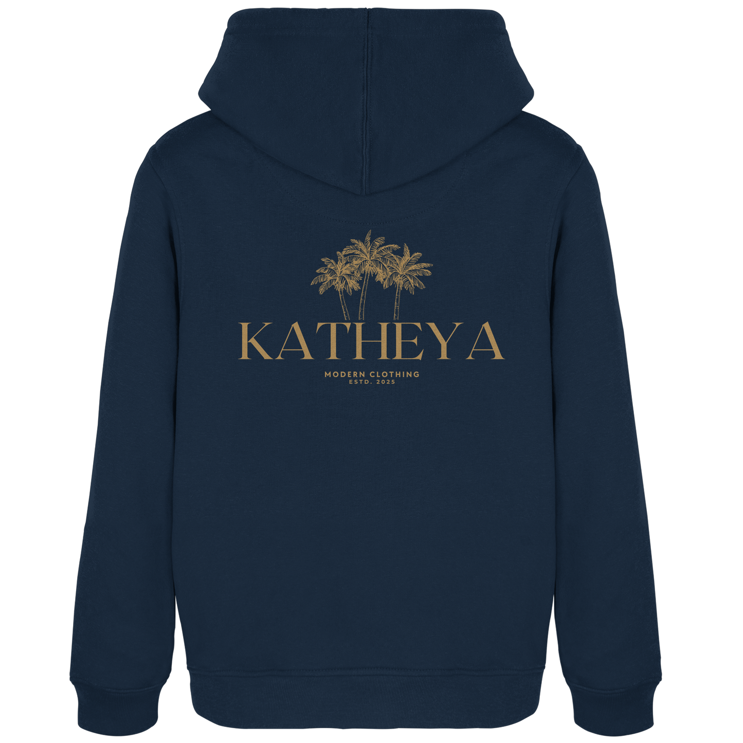 KATHEYA - Gold Palm - Womens Organic Hoodie B&C