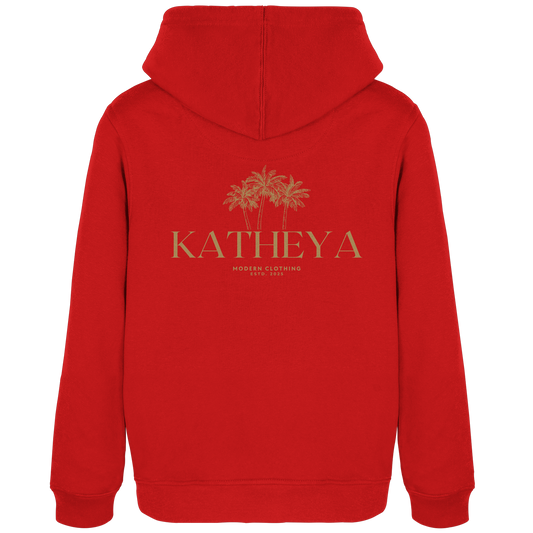 KATHEYA - Gold Palm - Womens Organic Hoodie B&C