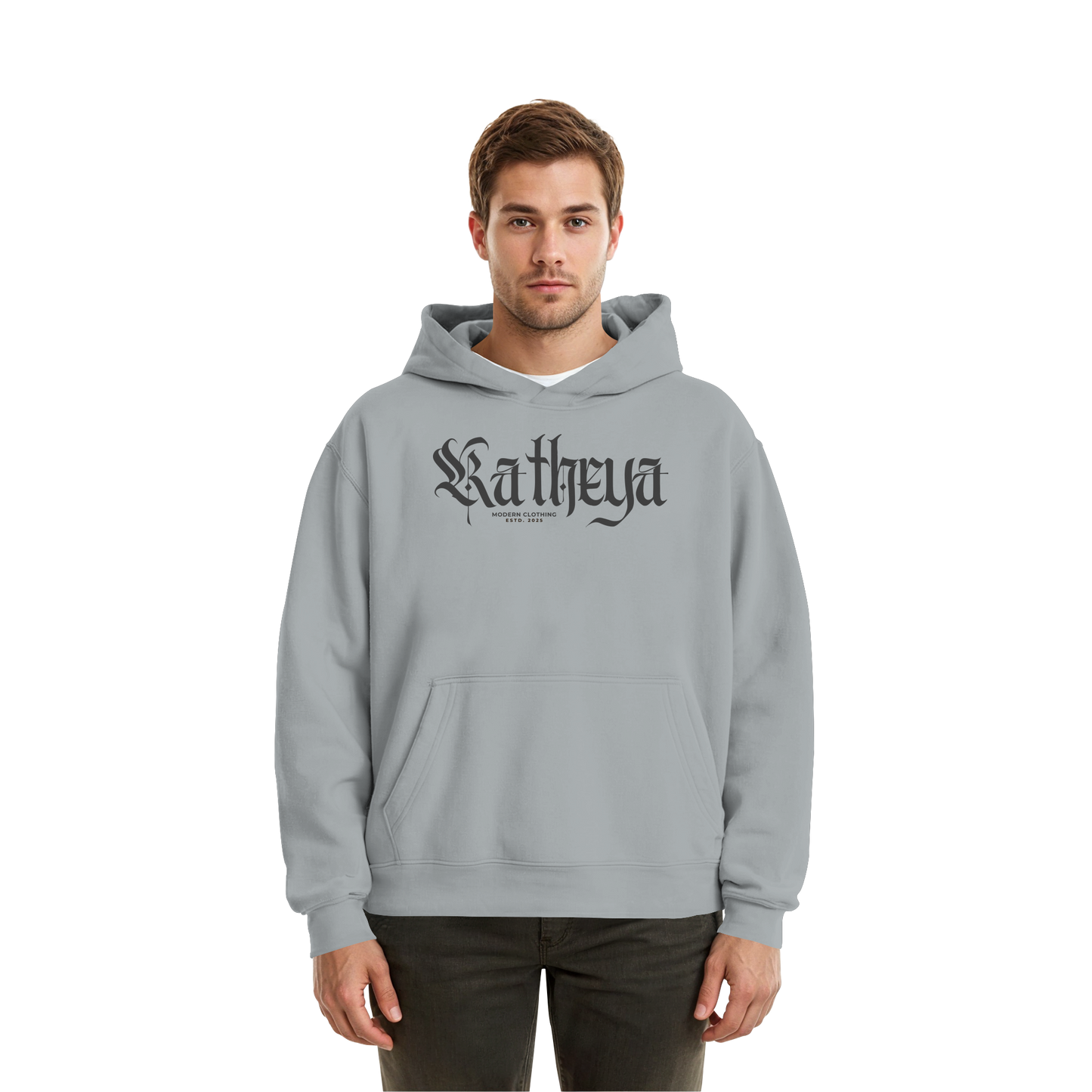 Katheya-kaligraphi - Fluffy Boxcut Hoodie