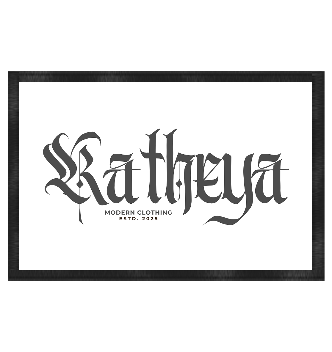 Katheya-Kaligraphi - Fußmatte 60x40cm