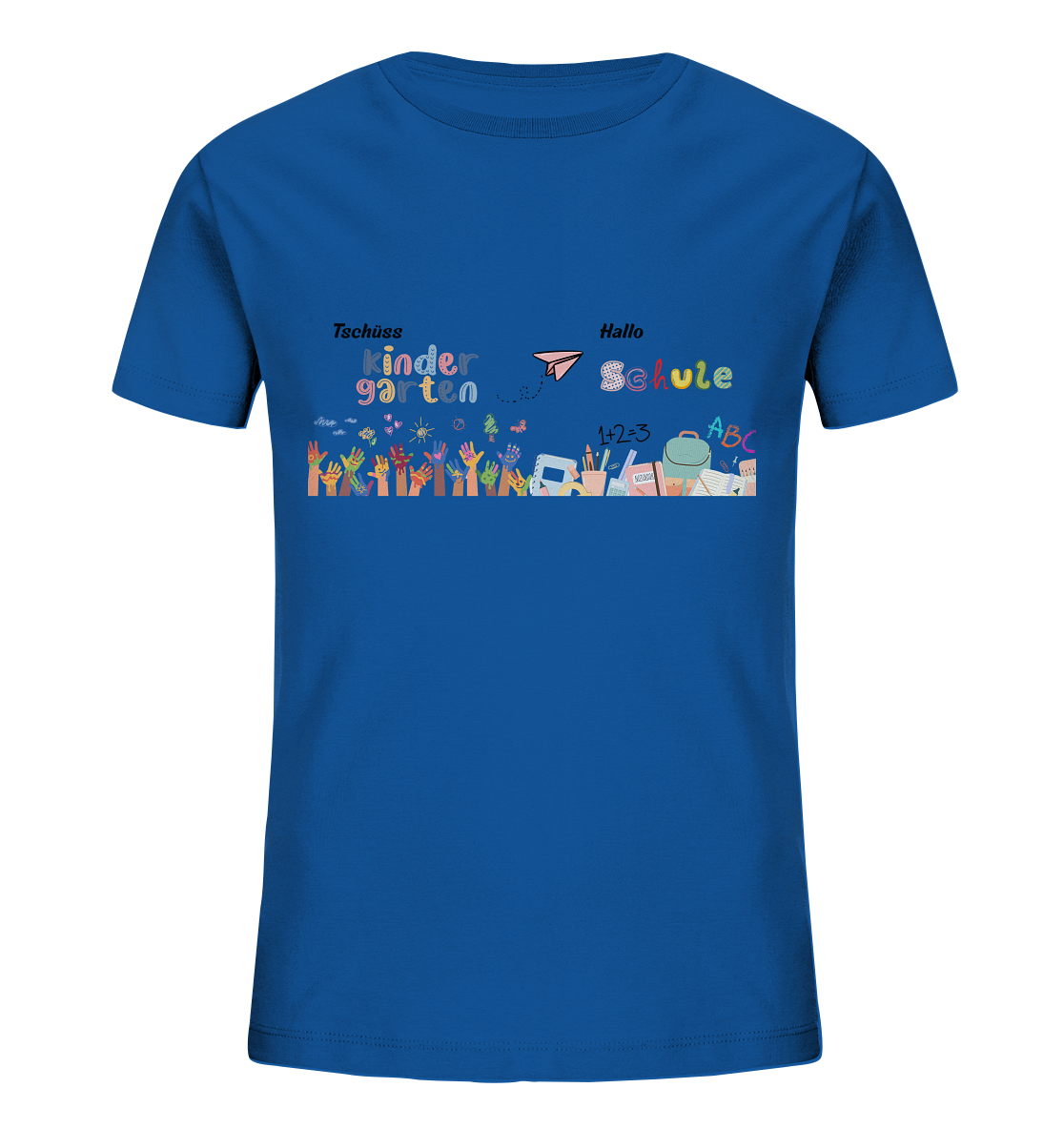 Schulanfang-Tschüss Kindergarten Hallo Schule - Kids Organic Shirt