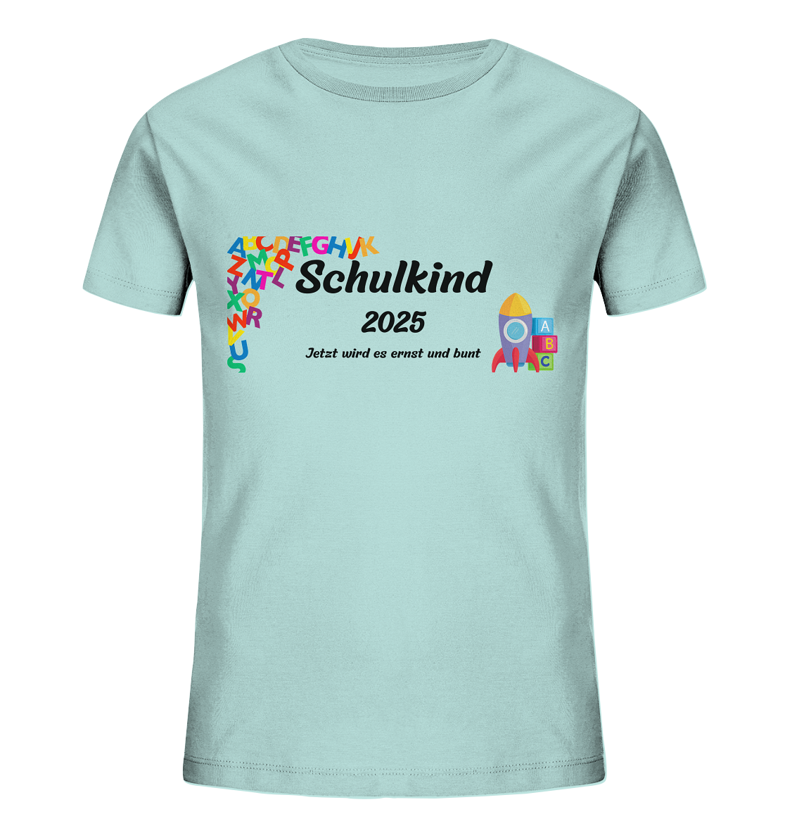 Schulanfang-Schulkind 2025 - Kids Organic Shirt