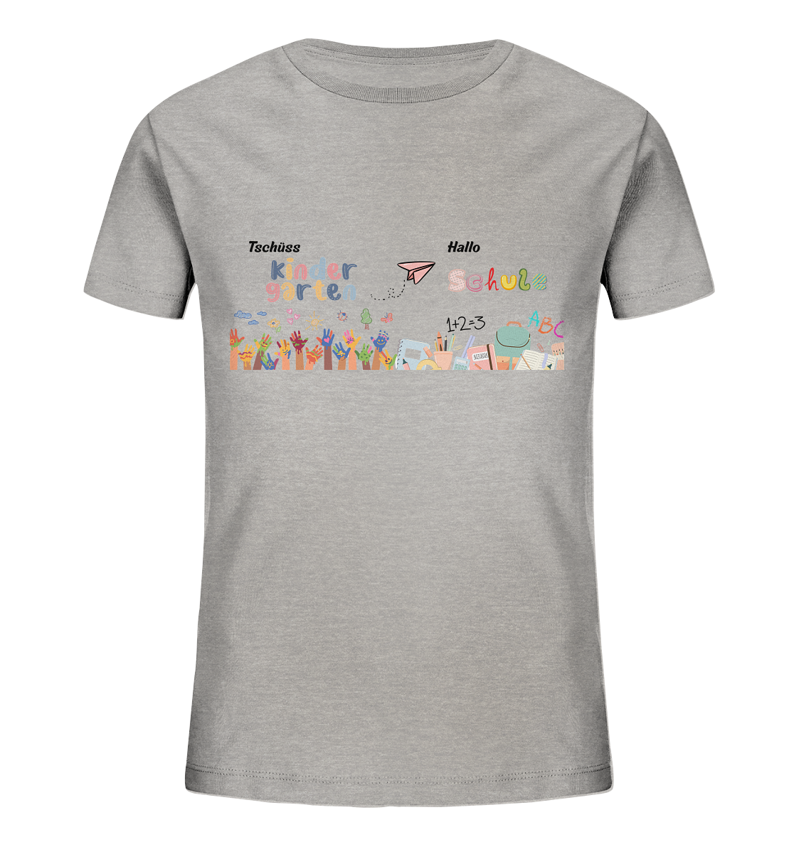 Schulanfang-Tschüss Kindergarten Hallo Schule - Kids Organic Shirt