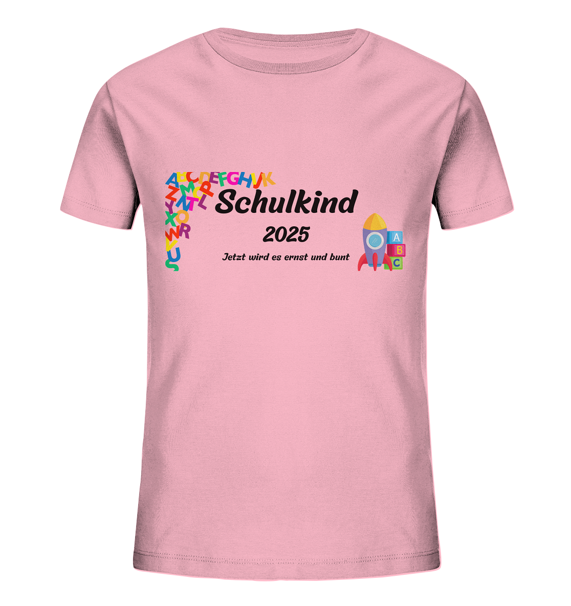 Schulanfang-Schulkind 2025 - Kids Organic Shirt