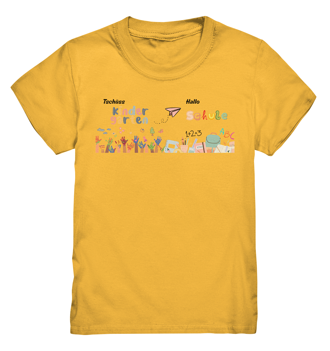 Schulanfang-Tschüss Kindergarten Hallo Schule - Kids Premium Shirt