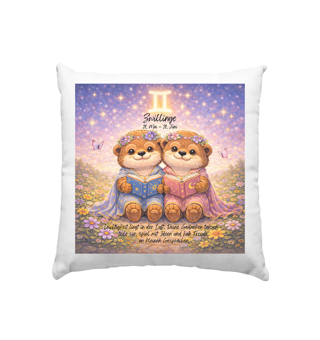 Horoskop Kissen Zwillinge - Kissen 40x40cm