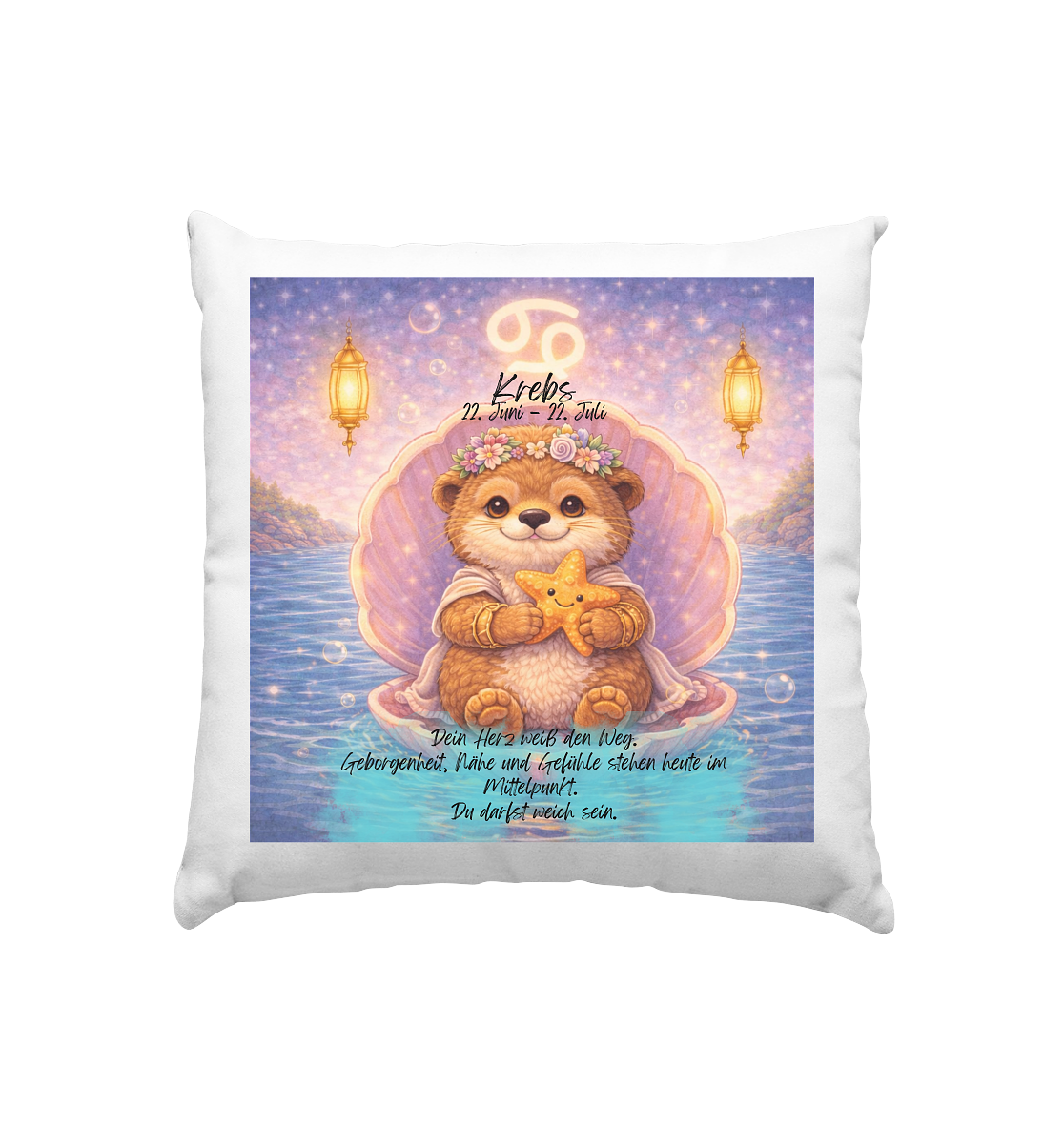 Horoskop Tasse Krebs - Kissen 40x40cm