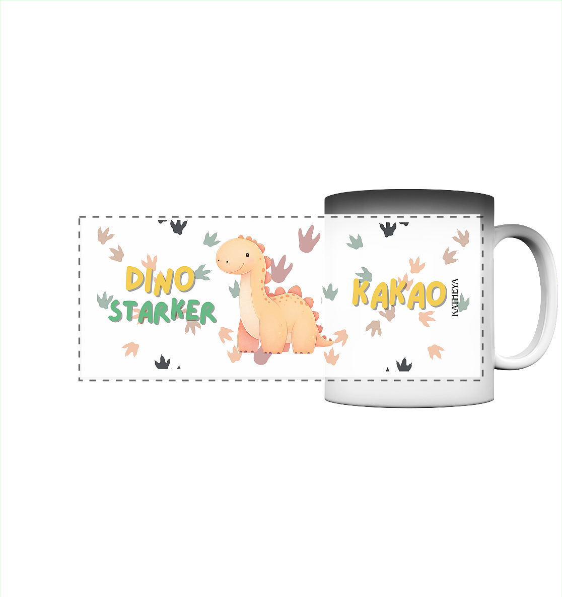 Dino starker Kaffee - Panorama Magic Mug