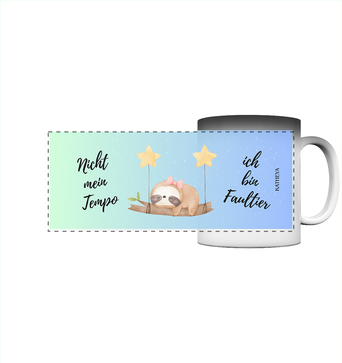 Faultier-nicht mein Tempo, ich bin Faultier - Panorama Magic Mug