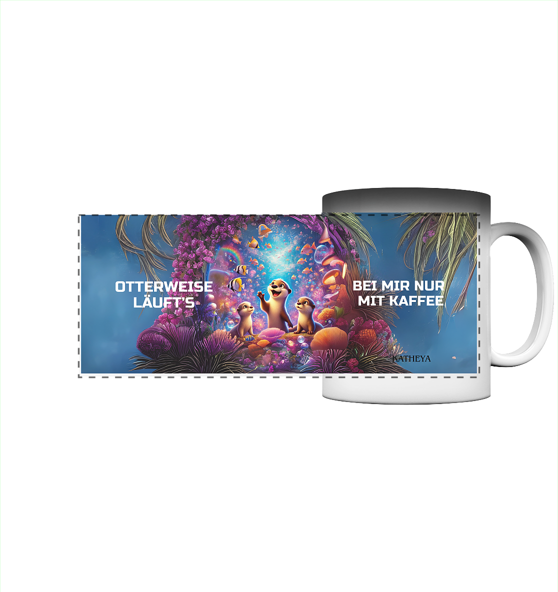Otter - Otterweise läufts bei mir nur mit Kaffee - Panorama Magic Mug