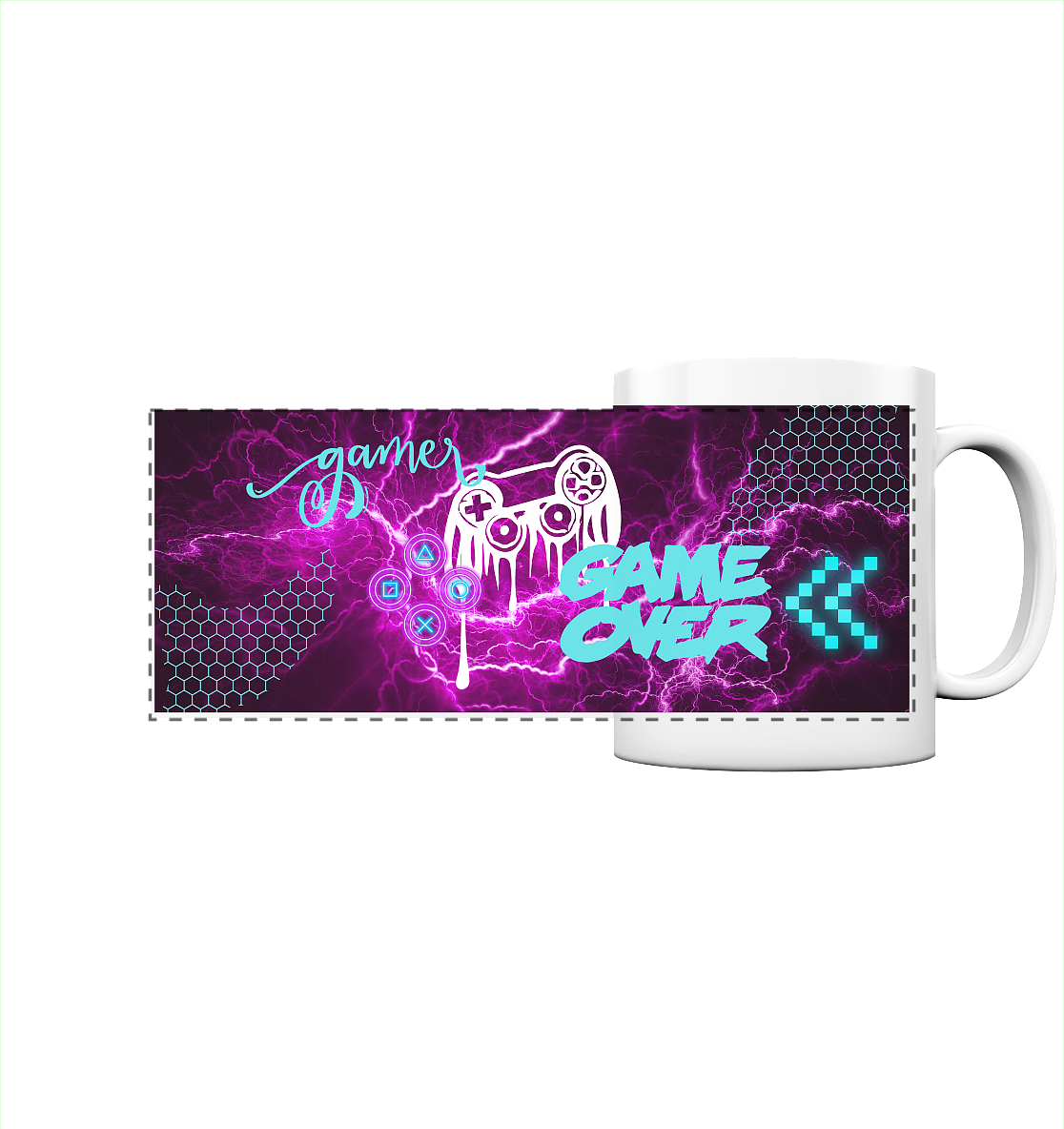 Gamer Girl - Panorama Tasse