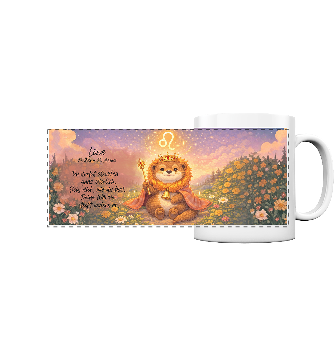 Horoskop Tassen - Löwe - Panorama Tasse