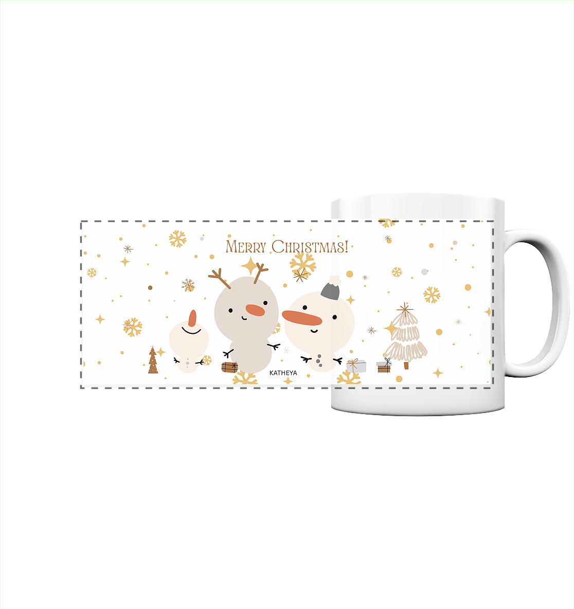 Weihnachtstassen-Merry Christmas - Panorama Tasse