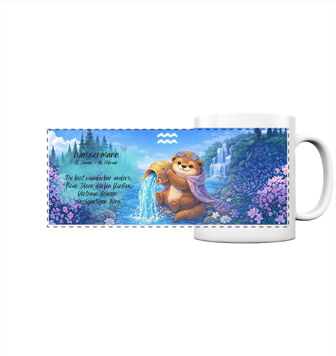 Horoskop Tasse - Wassermann klar - Panorama Tasse