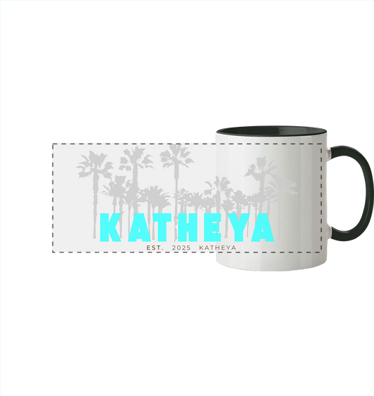 Katheya - Palm Street - Panorama Tasse zweifarbig