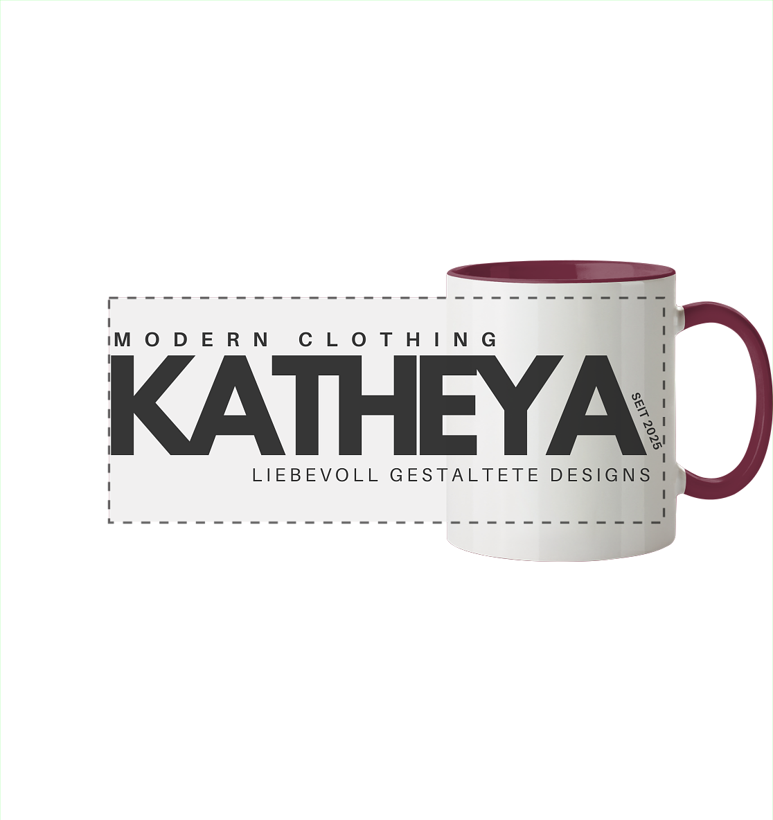 KATHEYA-LOGO Tasse - Panorama Tasse zweifarbig