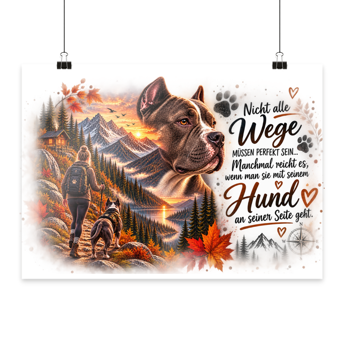 Dog Love - Poster Din A3 (quer)