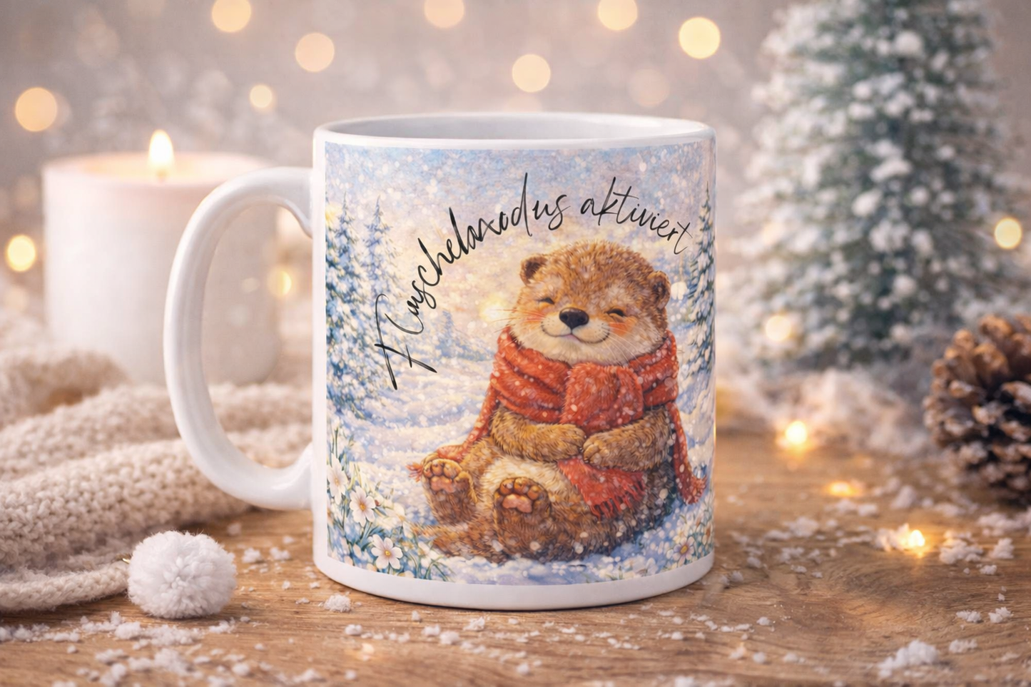 Verliebt bis zur letzten Schneeflocke - Panorama Tasse