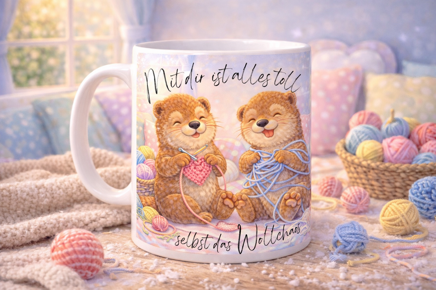 Verliebt bis zur letzten Schneeflocke - Panorama Tasse