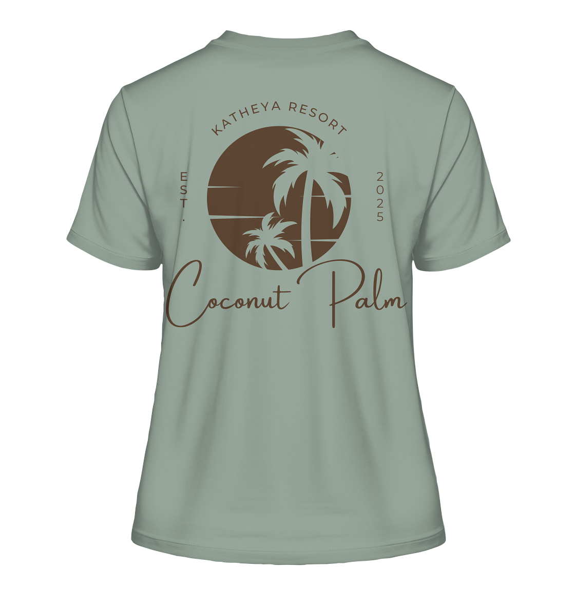 Katheya - Coconut Palm - Fitted Ladies Organic Shirt