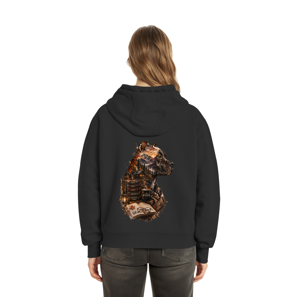 Dog Books - Fluffy Boxcut Hoodie
