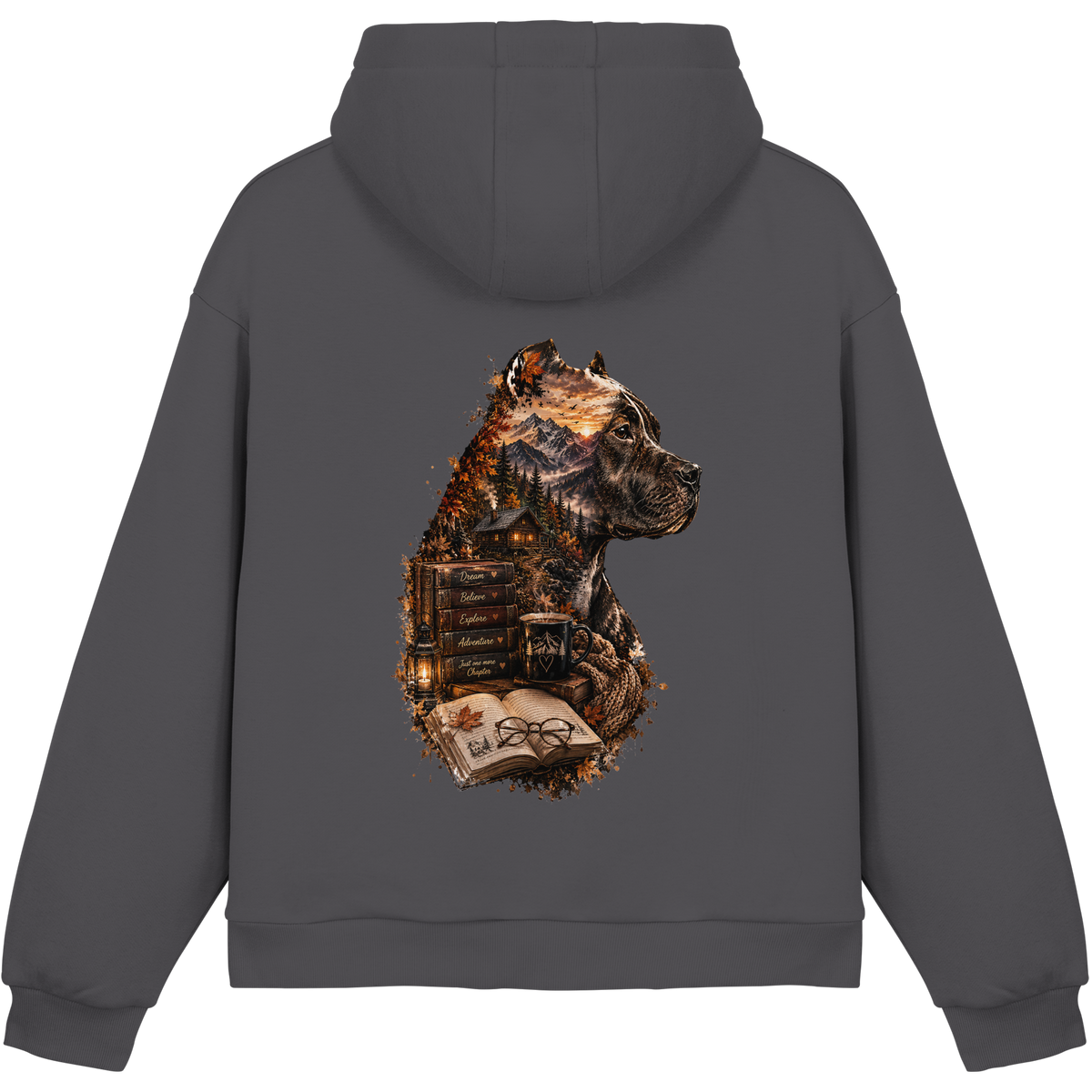 Dog Books - Fluffy Boxcut Hoodie