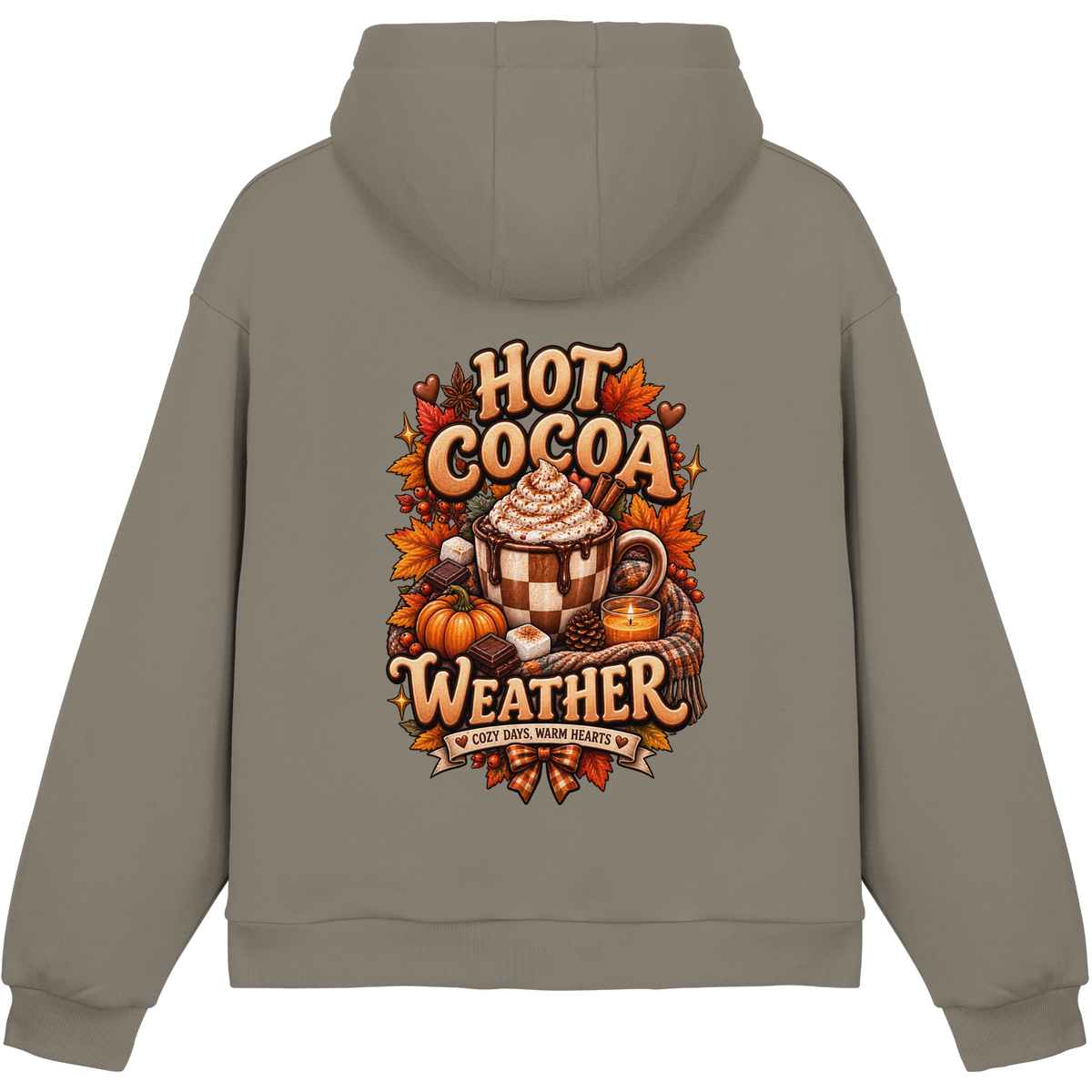 Herbst Schokolade - Fluffy Boxcut Hoodie