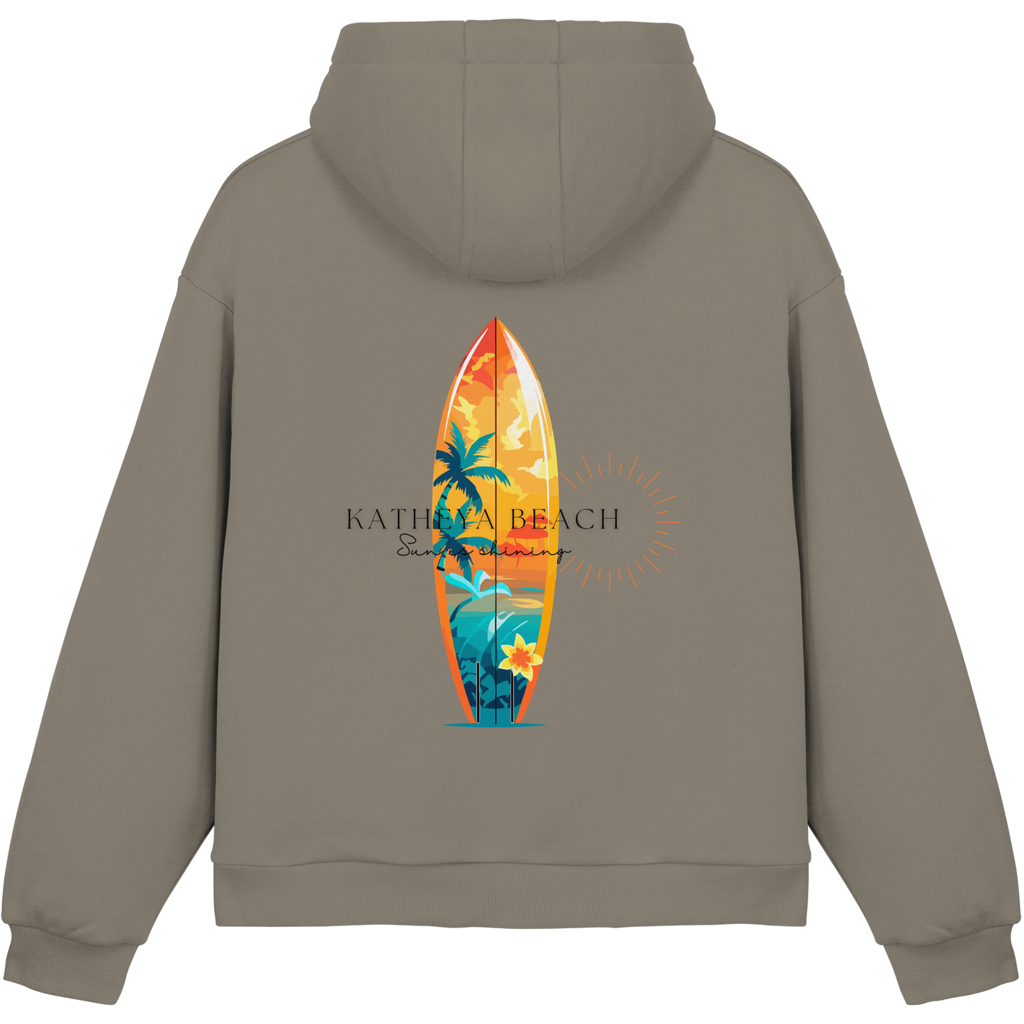 Katheya - Beach  - Fluffy Boxcut Hoodie