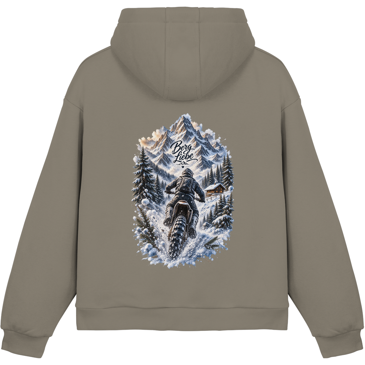 Bergliebe  - Fluffy Boxcut Hoodie