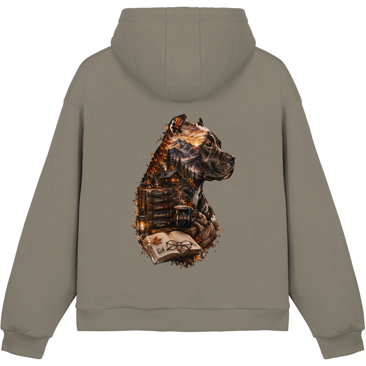 Dog Books - Fluffy Boxcut Hoodie