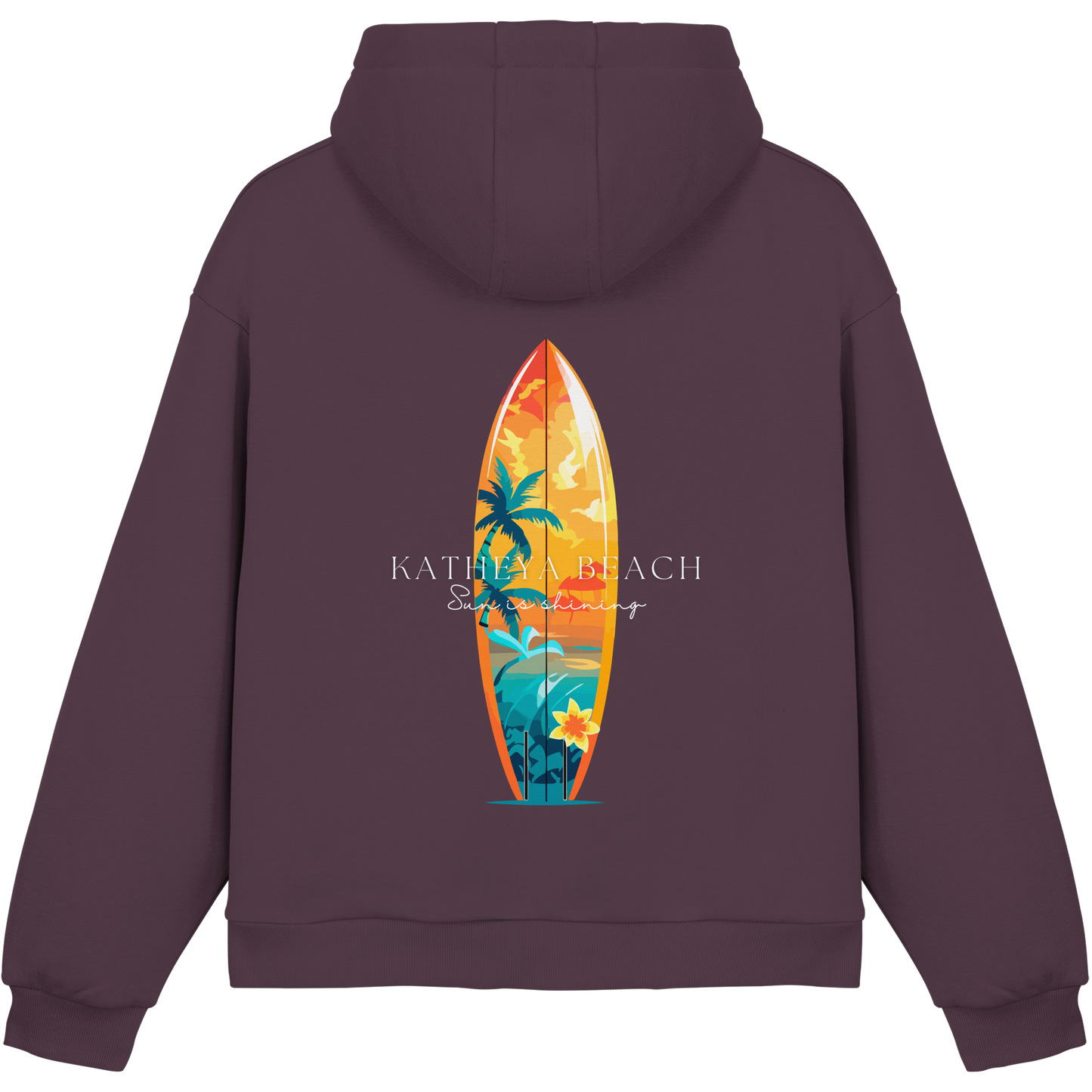 KATHEYA BEACH-Sun is shining Fluffy Box cut Hoodie - Fluffy Boxcut Hoodie