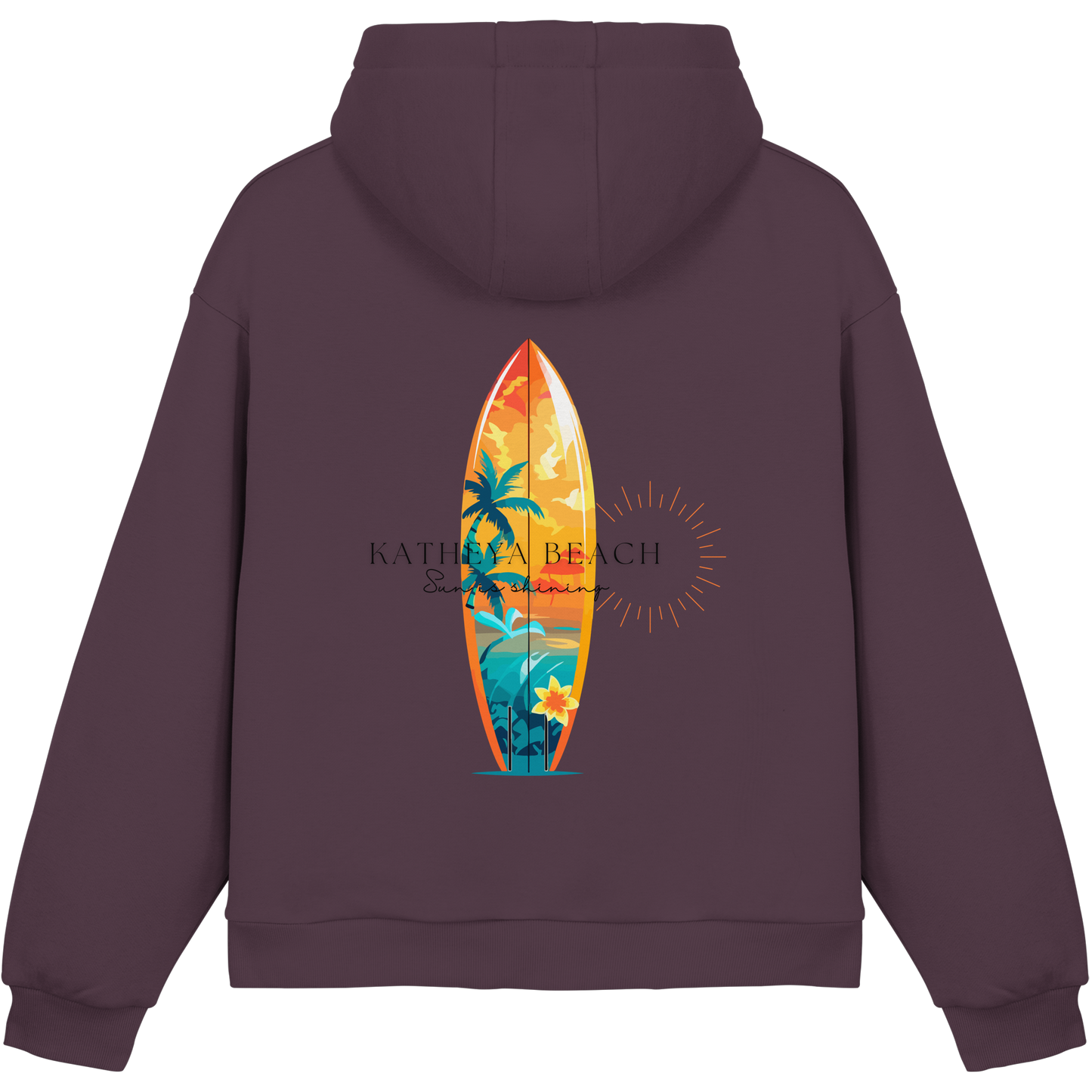 Katheya - Beach  - Fluffy Boxcut Hoodie