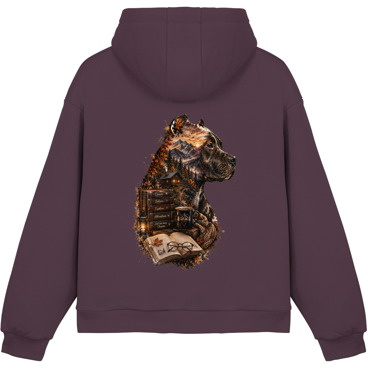 Dog Books - Fluffy Boxcut Hoodie