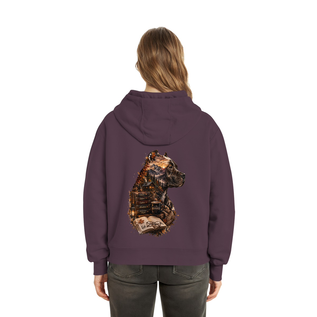 Dog Books - Fluffy Boxcut Hoodie