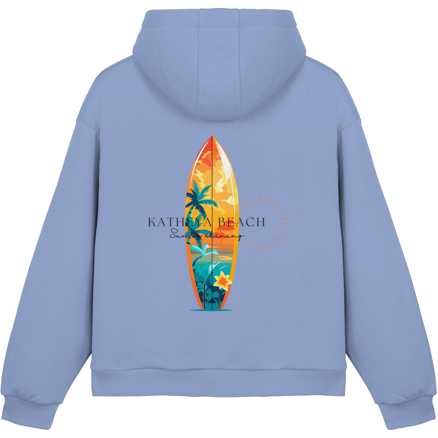 Katheya - Beach  - Fluffy Boxcut Hoodie