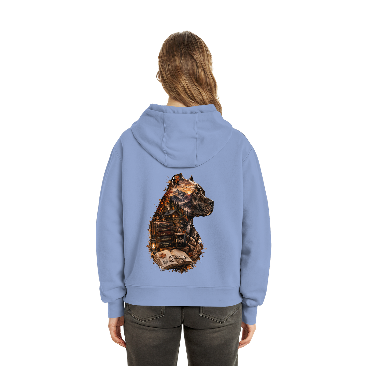 Dog Books - Fluffy Boxcut Hoodie
