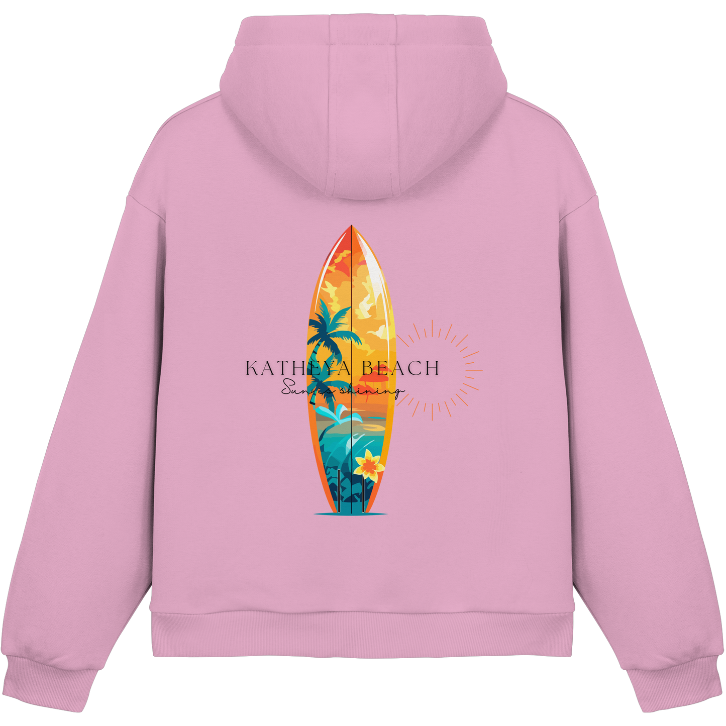 Katheya - Beach  - Fluffy Boxcut Hoodie